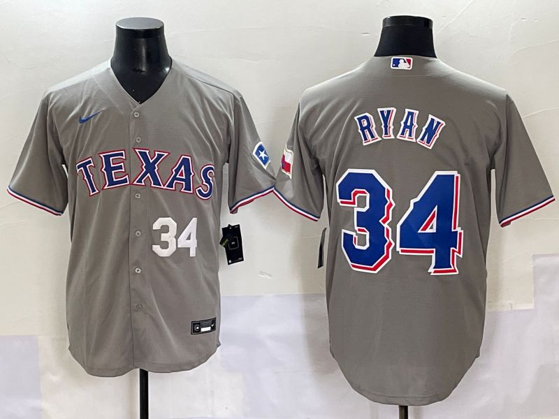Men 2025 Texas Rangers #34 Ryan Grey Game Nike MLB Jersey style 2